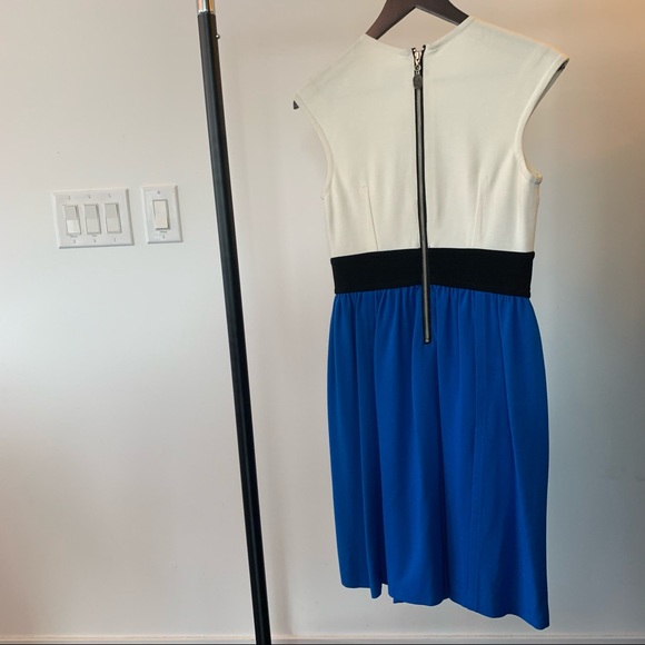 Tracy Reese Dress (Blue/White/Black) Size 4 - Picture 4 of 4
